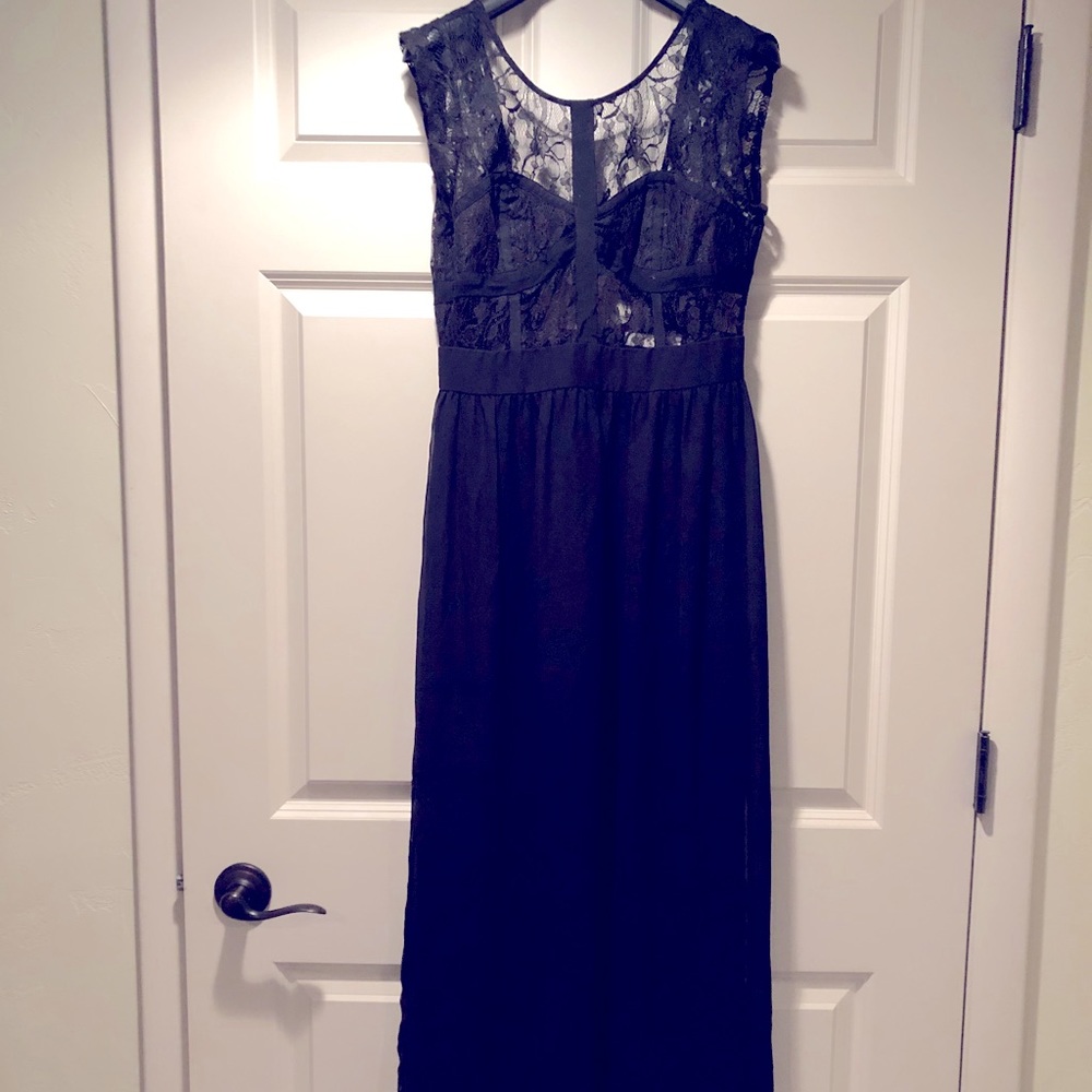 BCBGeneration Black Lace Dress